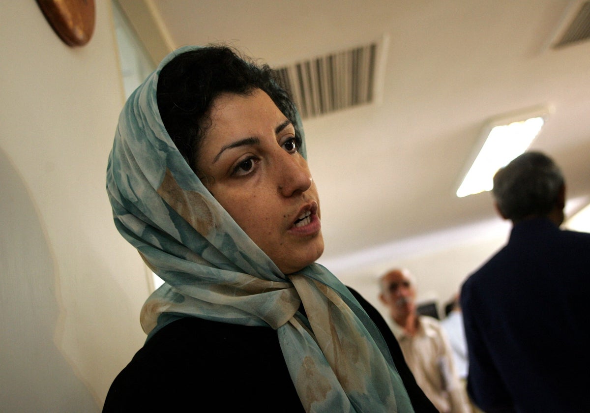 La activista iraní Narges Mohammadi