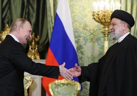 Irán insta a Putin a un mayor apoyo a la causa palestina y a actuar de una forma más decidida contra Occidente