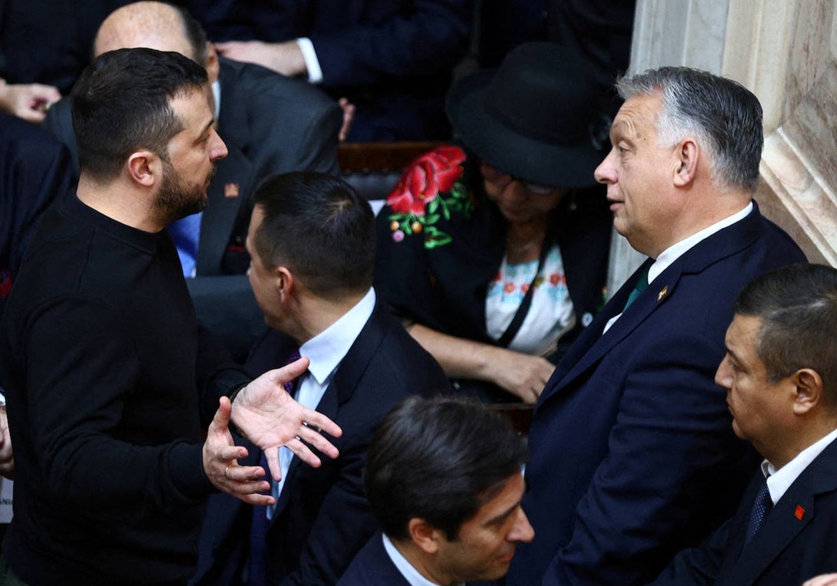 Zelenski y Orbán visitaron Buenos Aires durante el periodo de pose de Milei