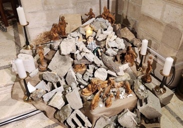 Un nacimiento entre escombros: la Navidad más triste en Belén