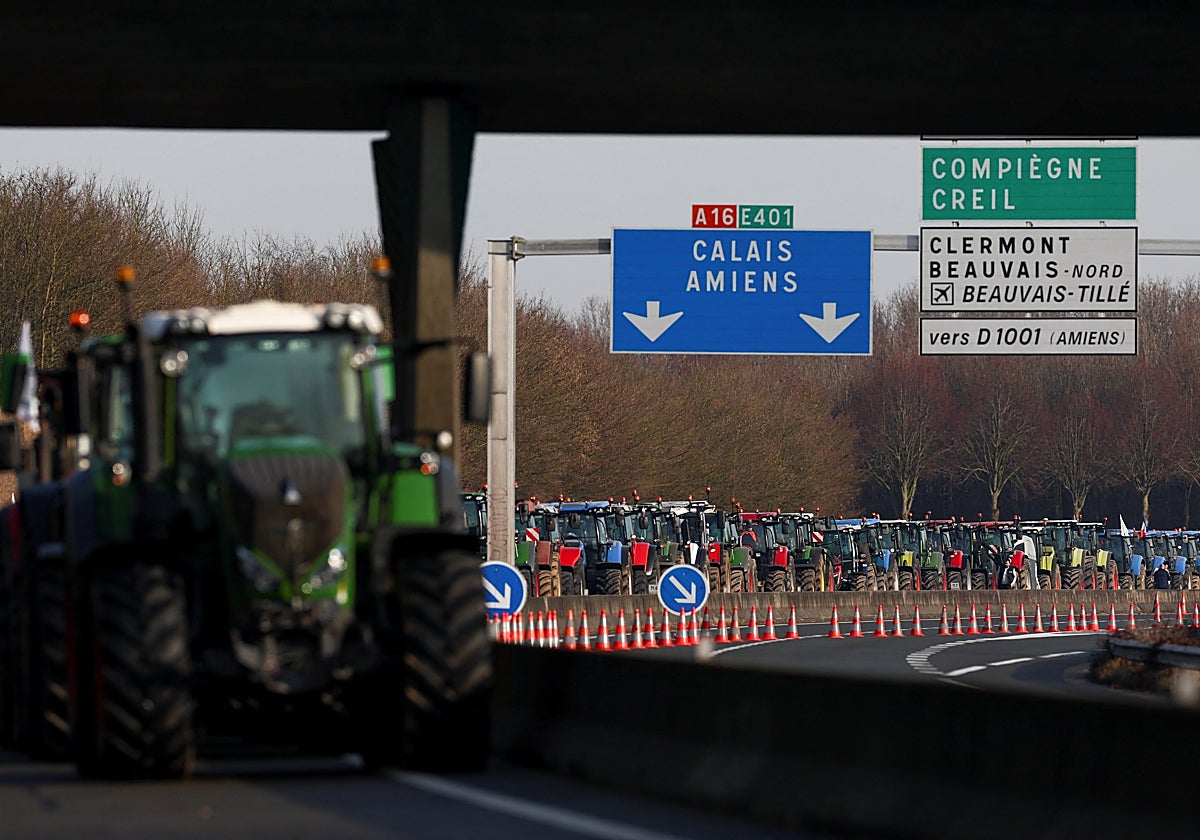 La protesta de los agricultores franceses en París, en imágenes
