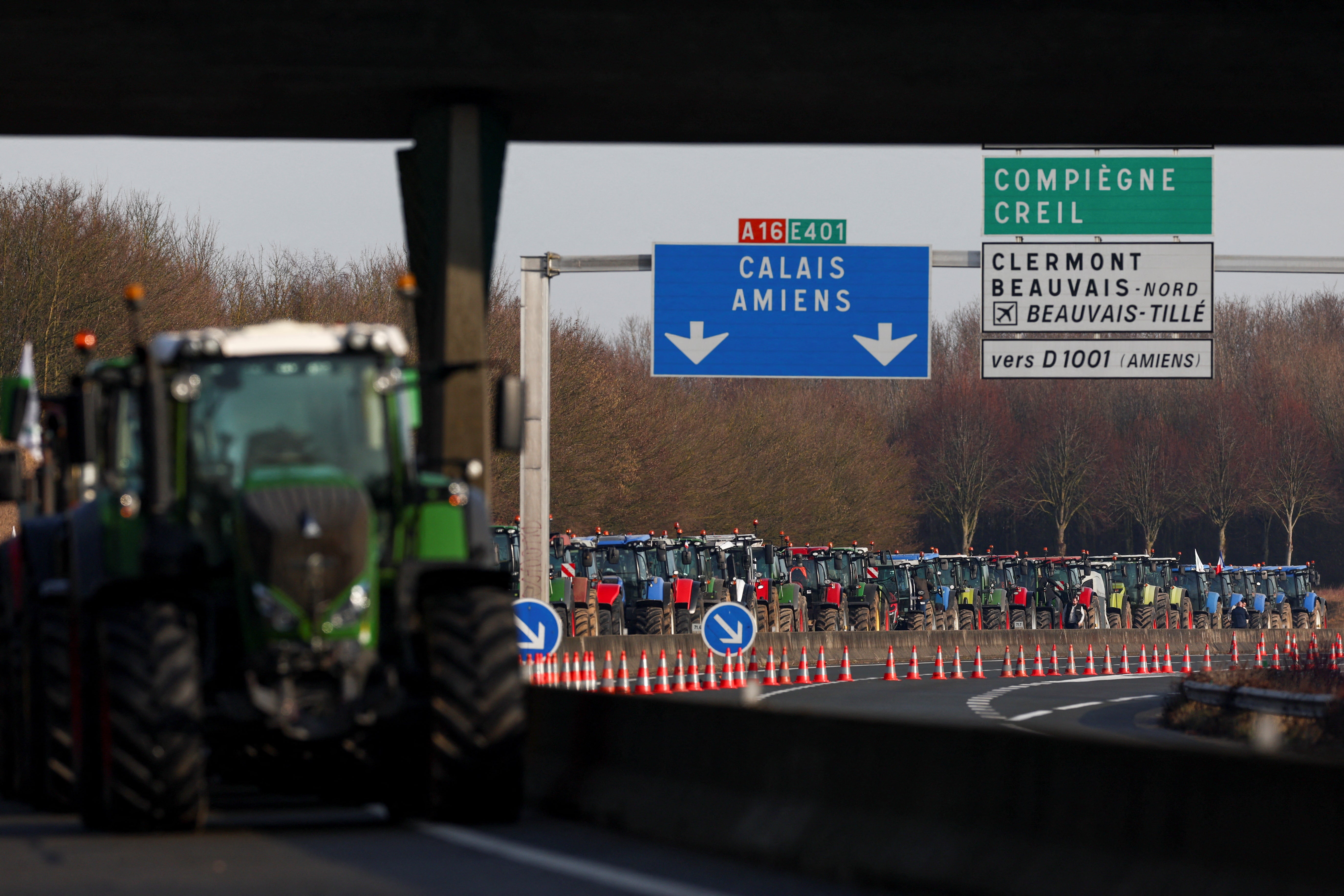La protesta de los agricultores franceses en París, en imágenes