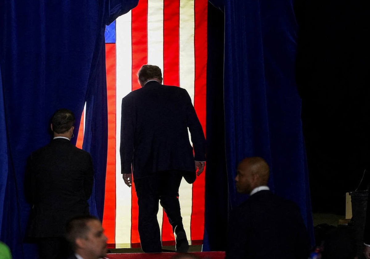 El expresidente de Estados Unidos Donald Trump durante un acto en New Hampshire