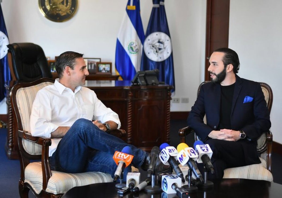 Muyshondt y Nayib Bukele, en 2018