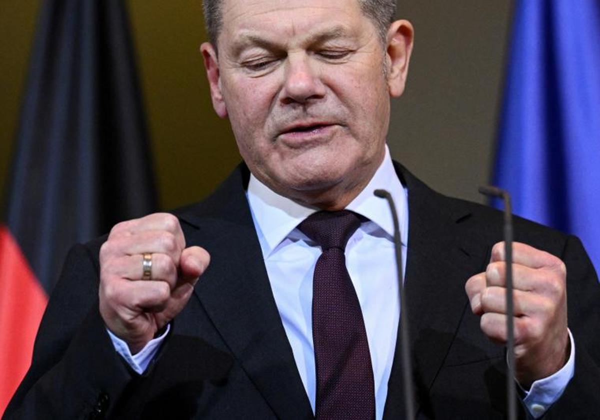 El canciller alemán, Olaf Scholz