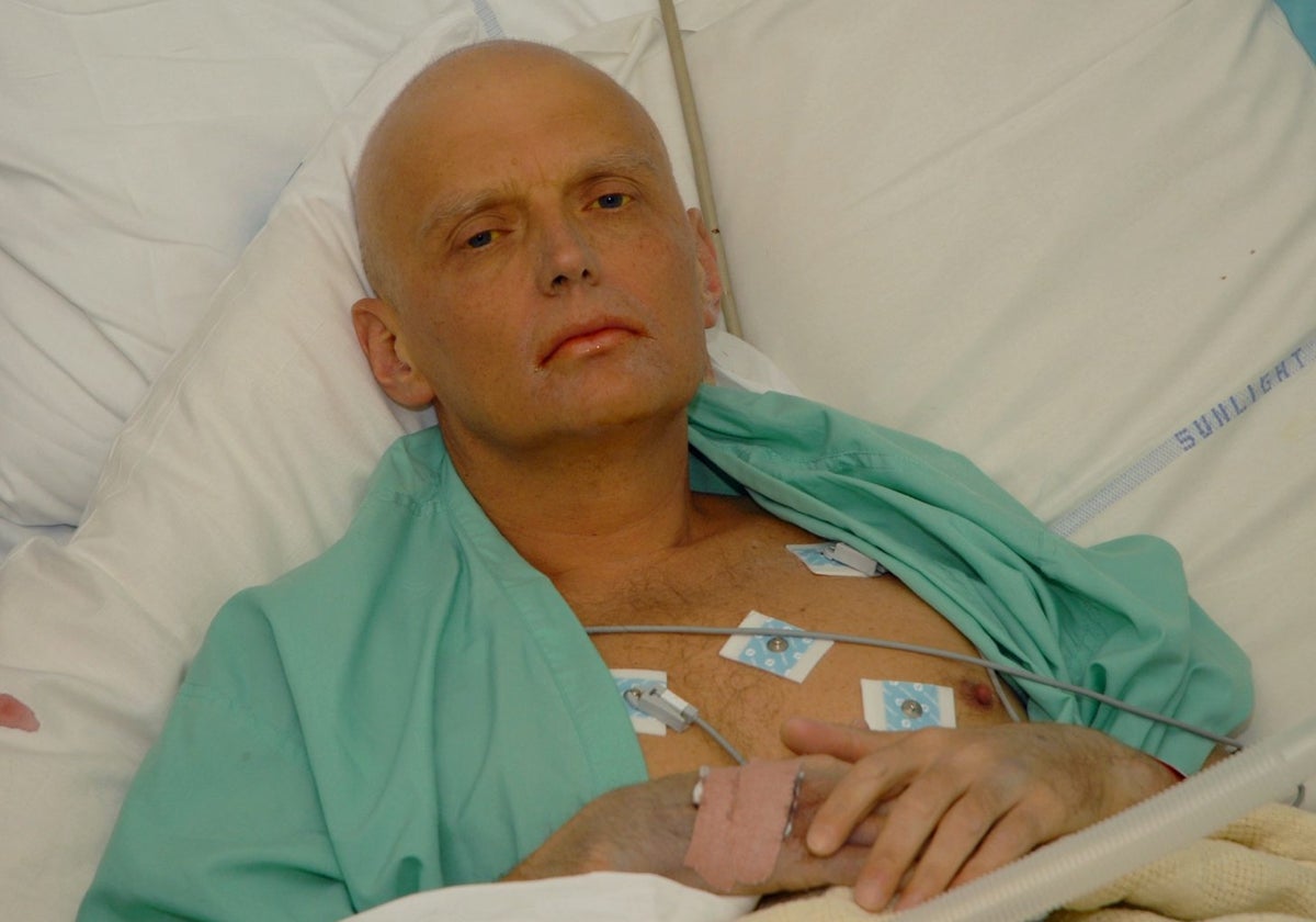 Alexander Litvinenko en el hospital de Londres donde murió a causa de un envenenamiento