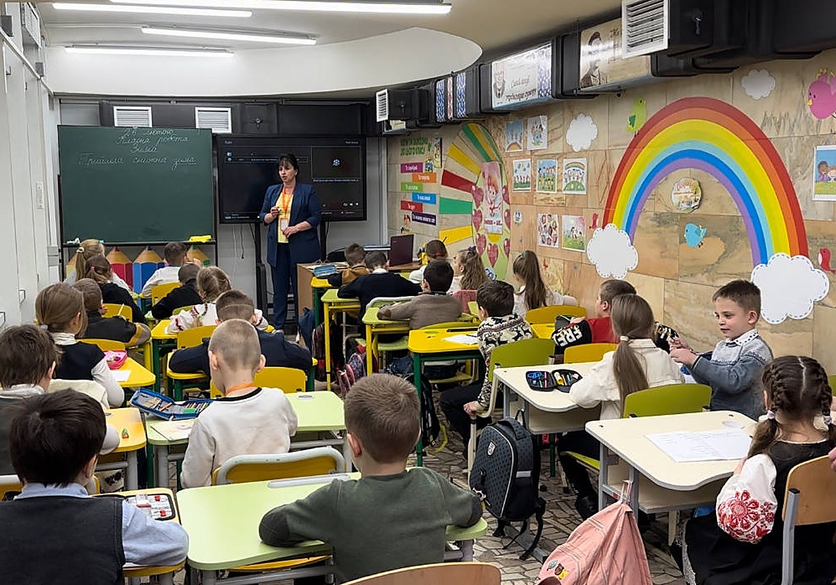 Los niños de Járkov llevan dos largos años sin pisar sus colegios