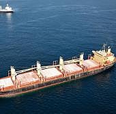 «Catástrofe medioambiental»: un carguero atacado por los hutíes se hunde con miles de toneladas de fertilizante