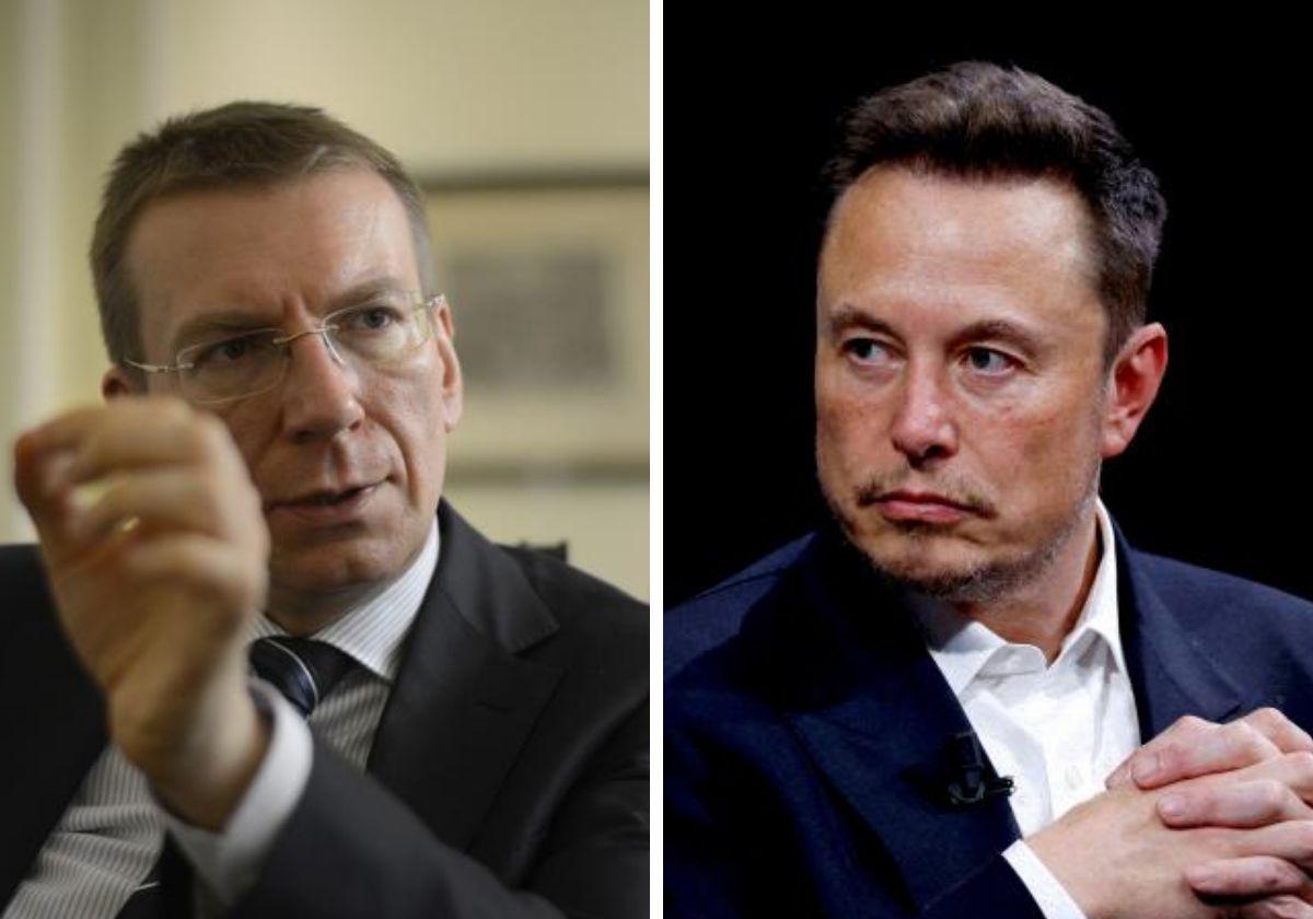 Sobre el tema, Edgars Rinkēvičs, presidente de Letonia, y el derechista Elon Musk