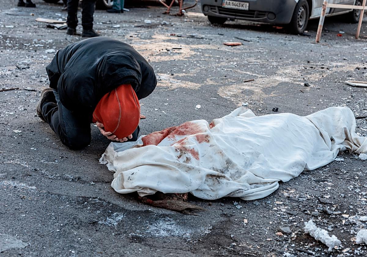 Imagen de archivo de la guerra de Ucrania