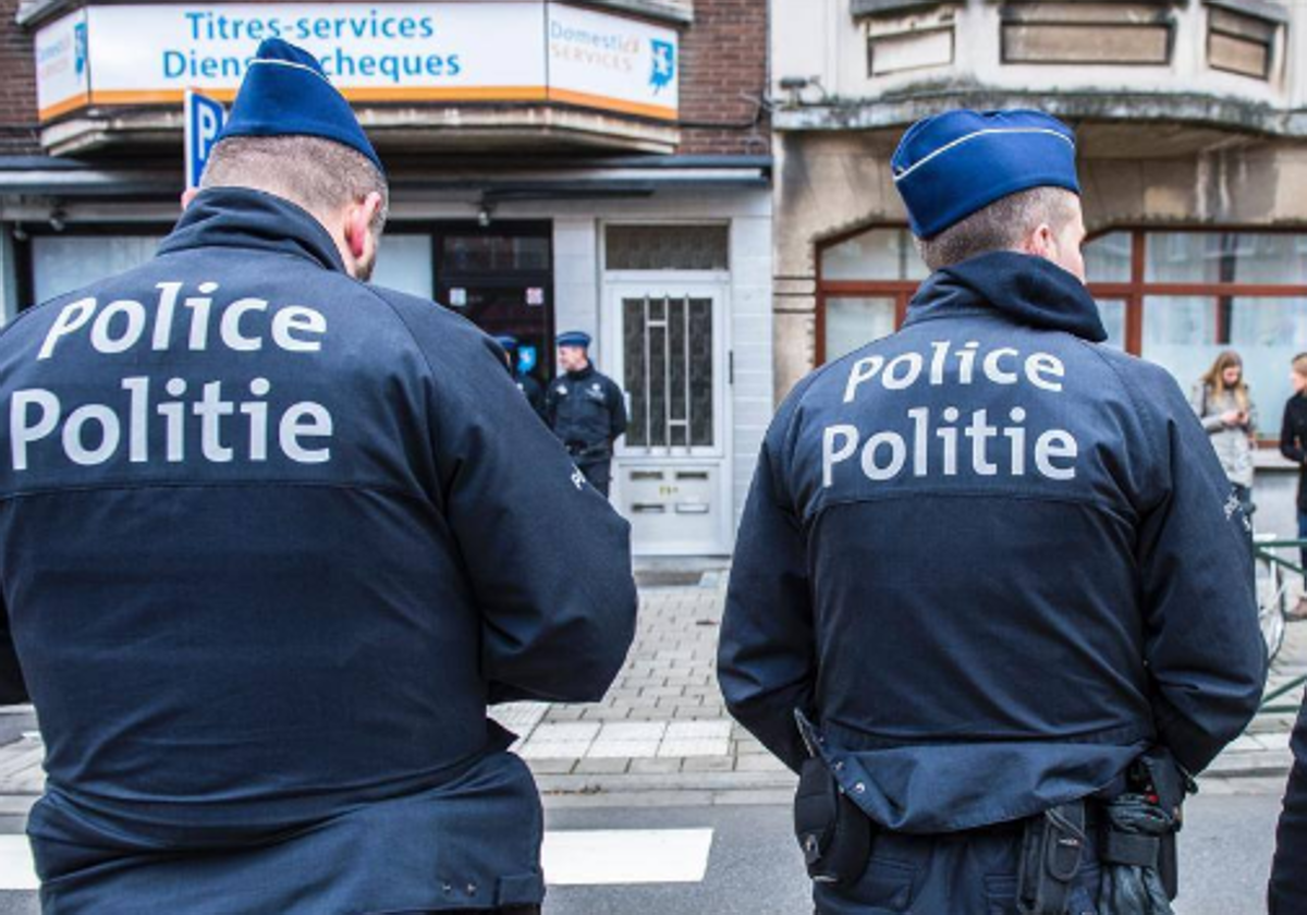 Dos agentes de la policía belga en una imagen de archivo