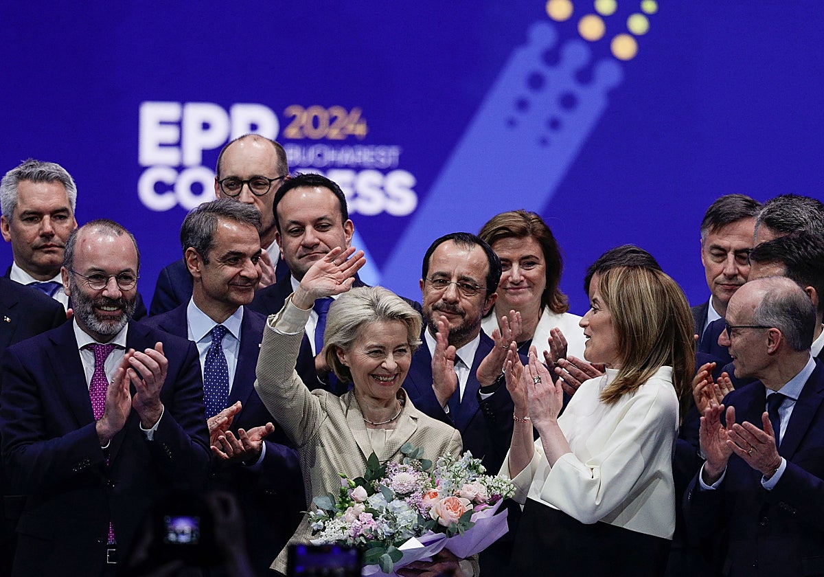 Ursula von der Leyen celebra su candidatura