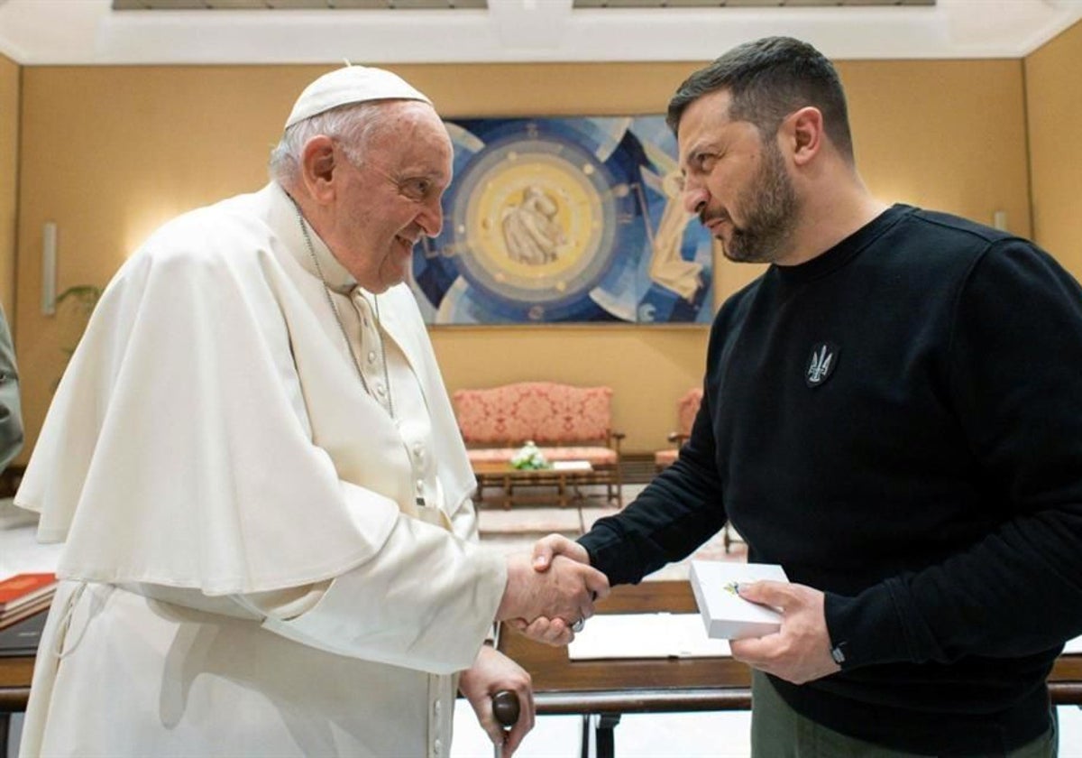 El Papa Francisco recibió al presidente Zelenski en el Vaticano el pasado mes de mayo