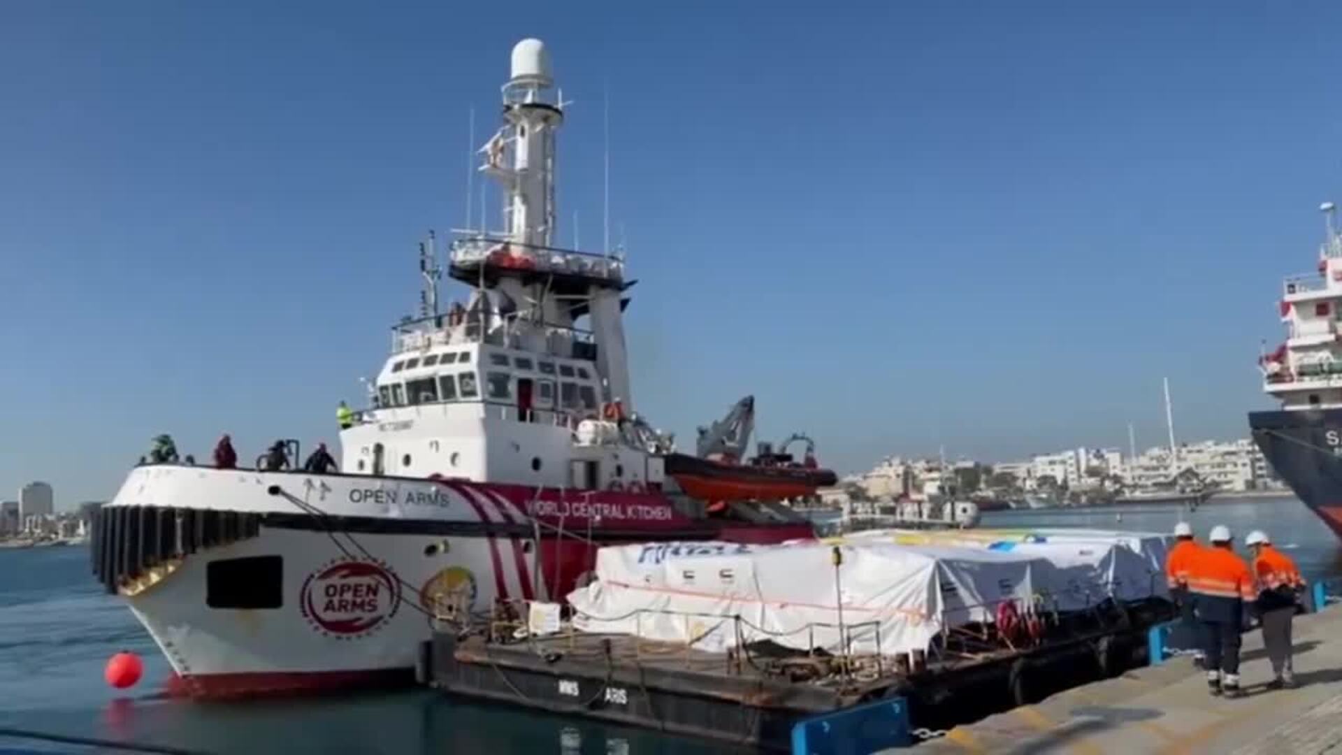 Zarpa el barco español que abre un corredor marítimo de ayuda humanitaria para Gaza