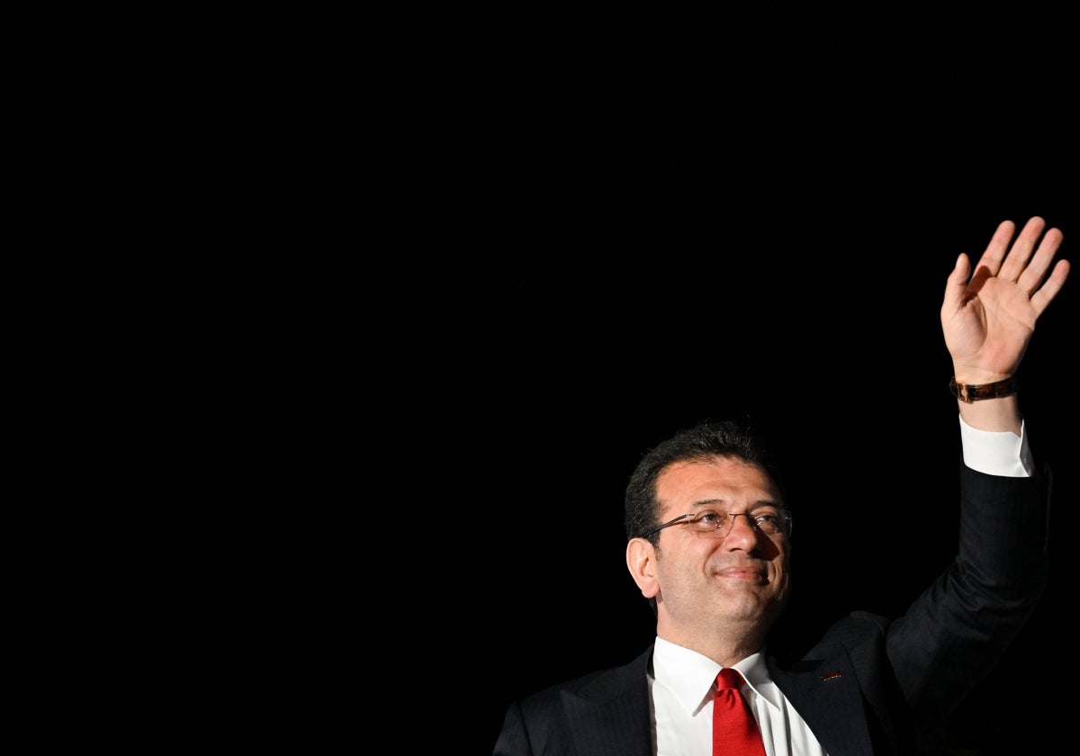 El alcalde de Estambul y candidato a alcalde, Ekrem Imamoglu