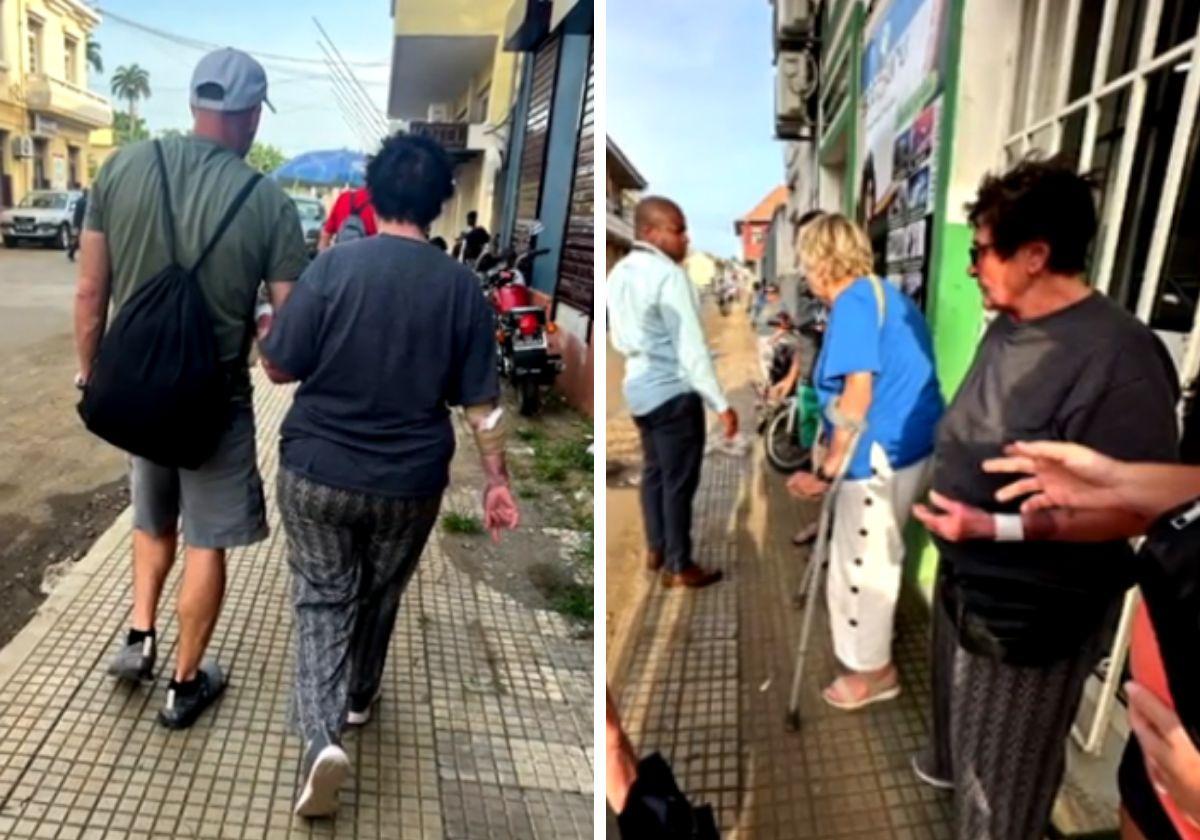 Varios pasajeros que se han quedado varados