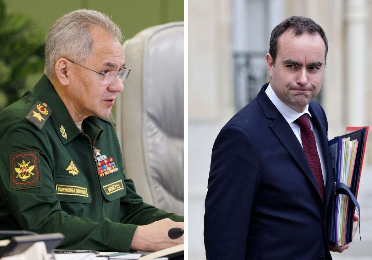 Sergei Shoigu, ministro de Defensa ruso, y Sébastien Lecornu, su homólogo galo