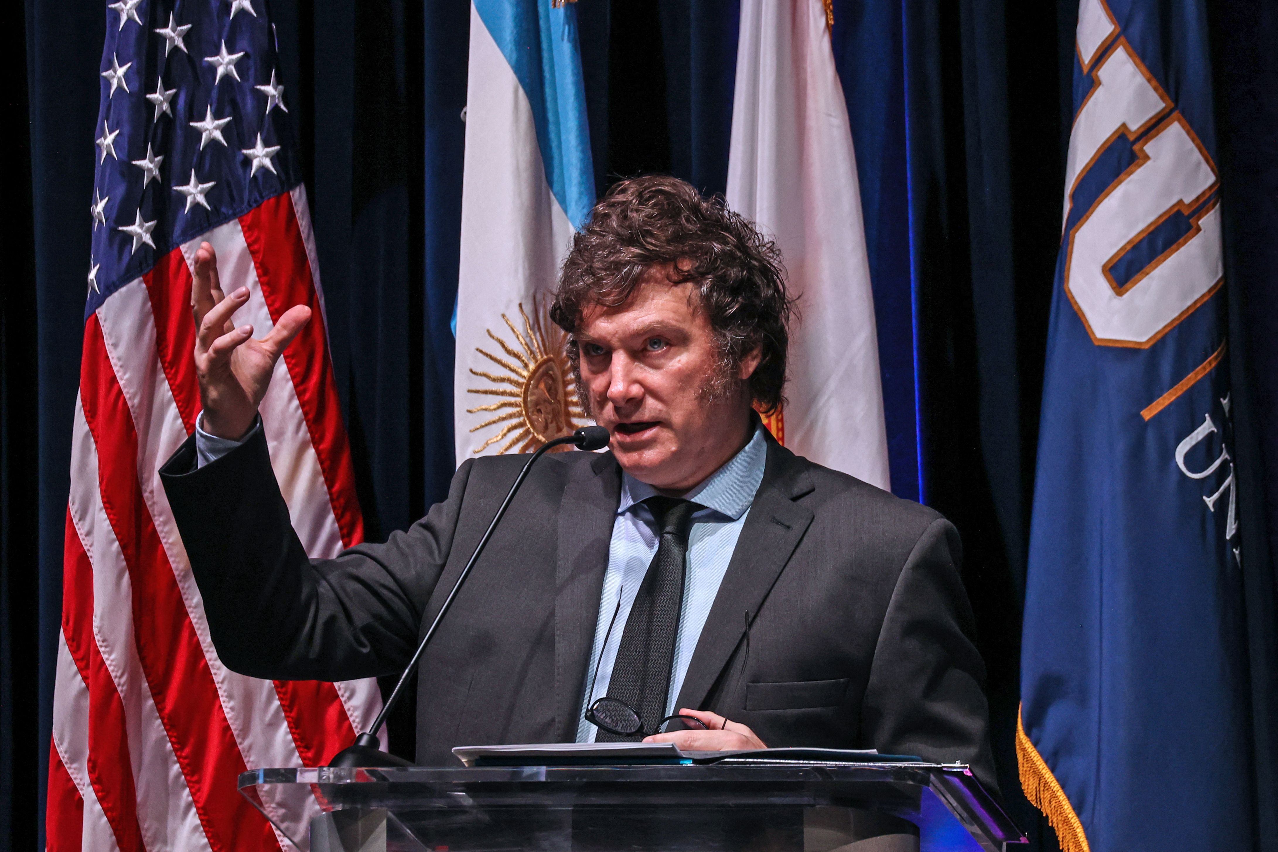 Javier Milei en Florida