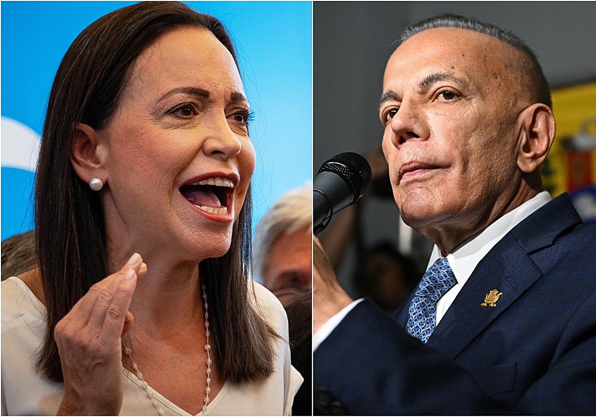 María Corina Machado y Manuel Rosales