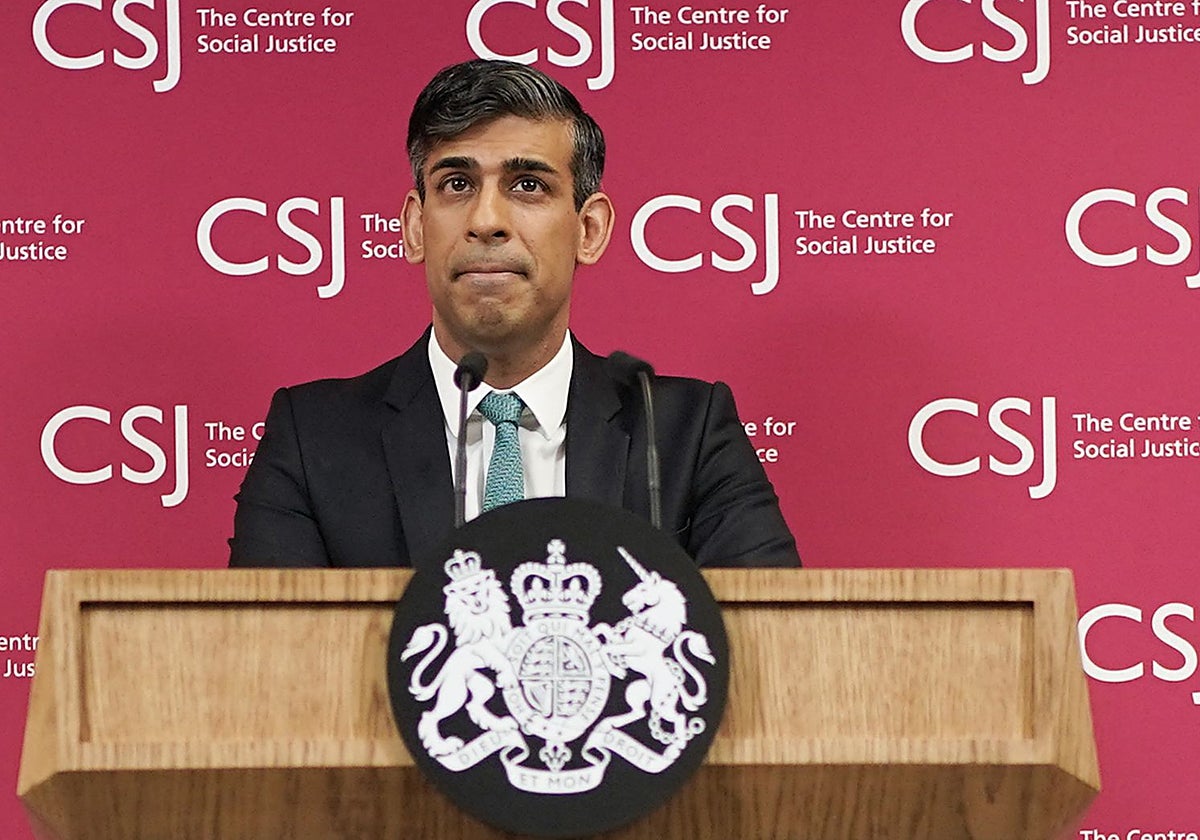 El primer ministro británico, el conservador Rishi Sunak