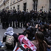 Los universitarios franceses replican a las estadounidenses movilizando protestas propalestina