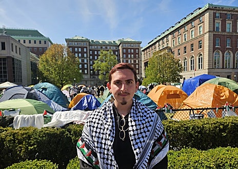 Imagen secundaria 1 - Un día en Columbia: la acampada que ha encendido las protestas propalestinas en EE.UU.