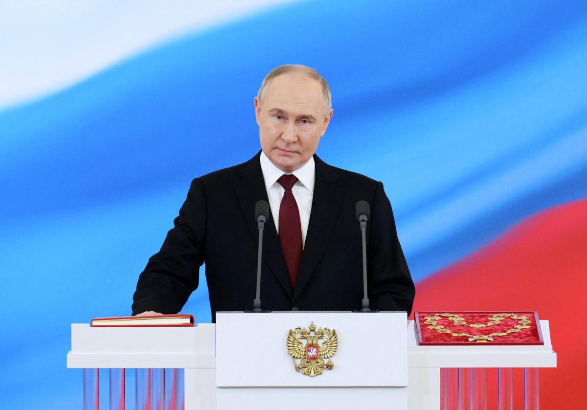 La ceremonia de toma de posesión de Vladimir Putin como presidente de Rusia en el Kremlin en Moscú