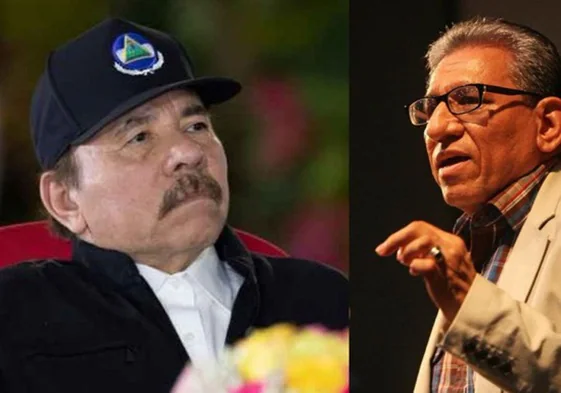 A la izquierd, Daniel Ortega, a la derecha, su hemano Humberto Ortega