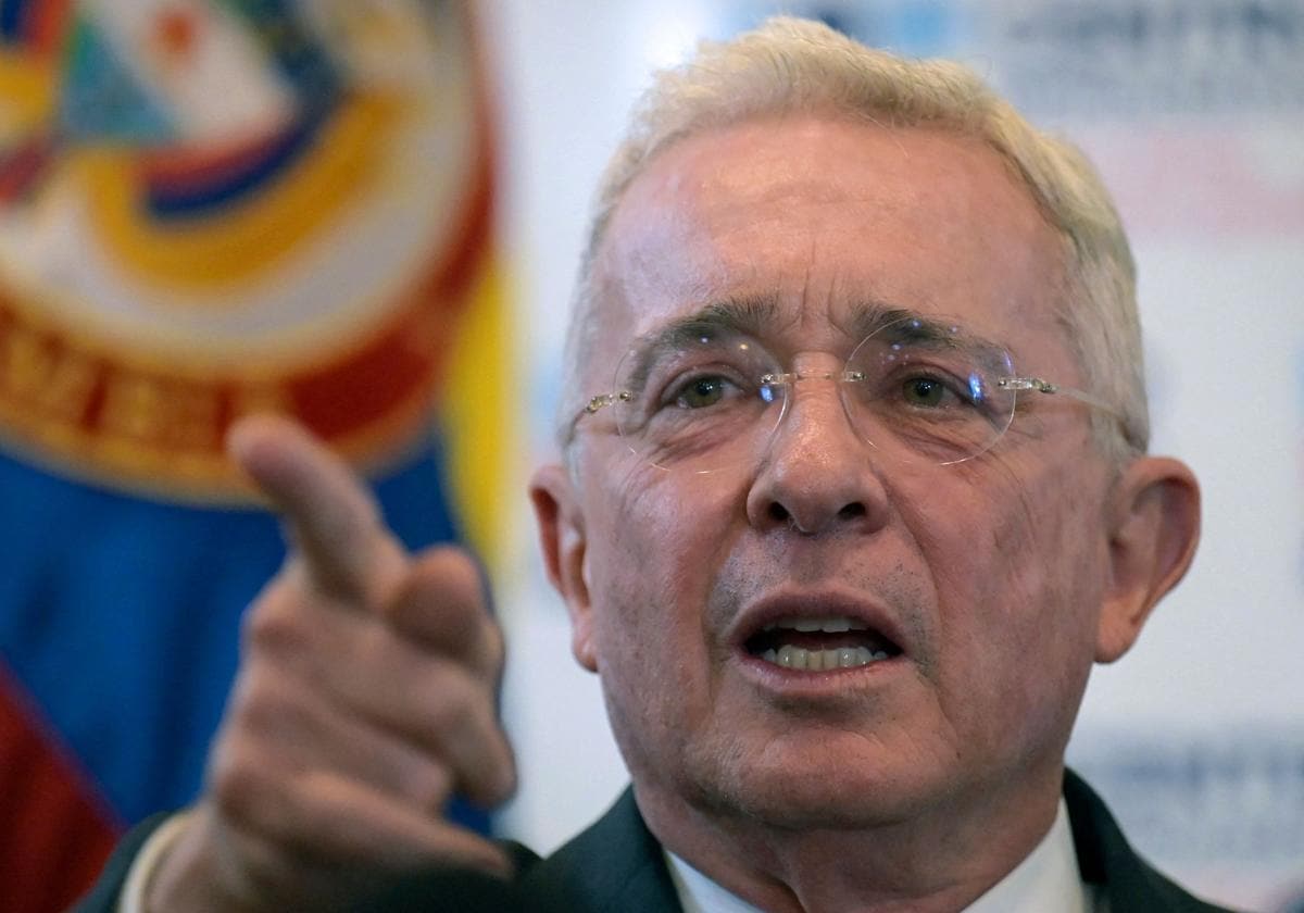 El expresidente colombiano Álvaro Uribe, en una foto de archivo