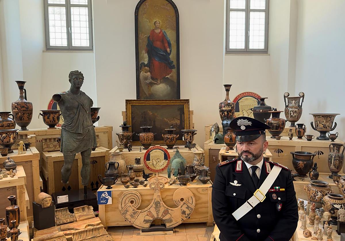 Italia recupera 600 obras de su patrimonio artístico que fueron robadas y llevadas a Estados Unidos