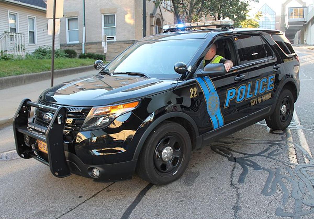 Un coche de la Policía de Akron