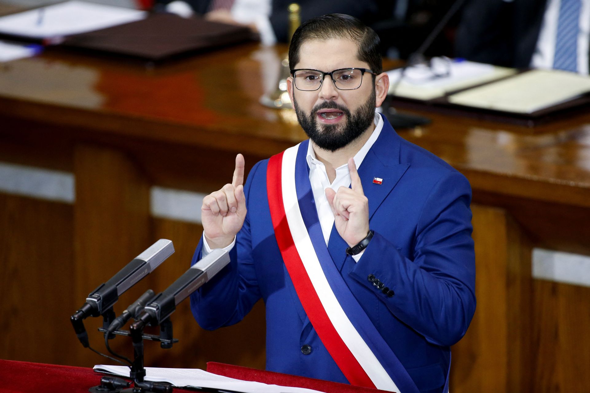 Gabriel Boric, en el Congreso