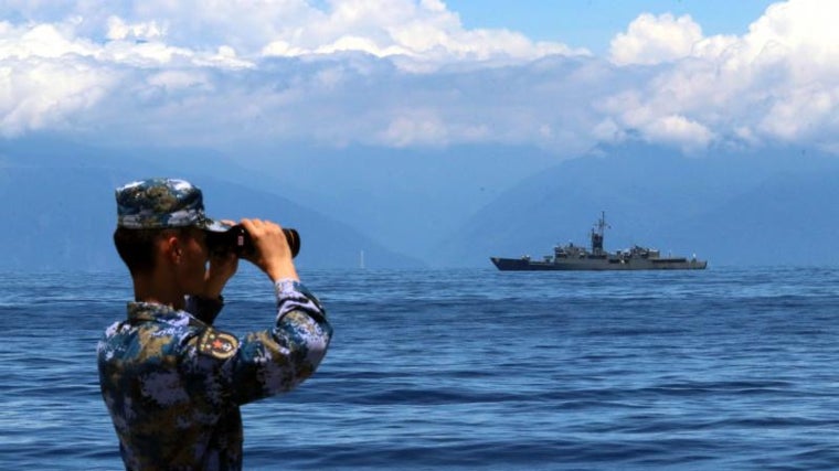 Un militar del Mando de Operaciones del Este del Ejército Popular de Liberación de China