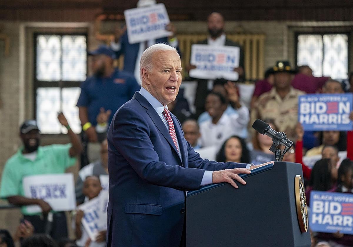 Joe Biden, en un acto electoral