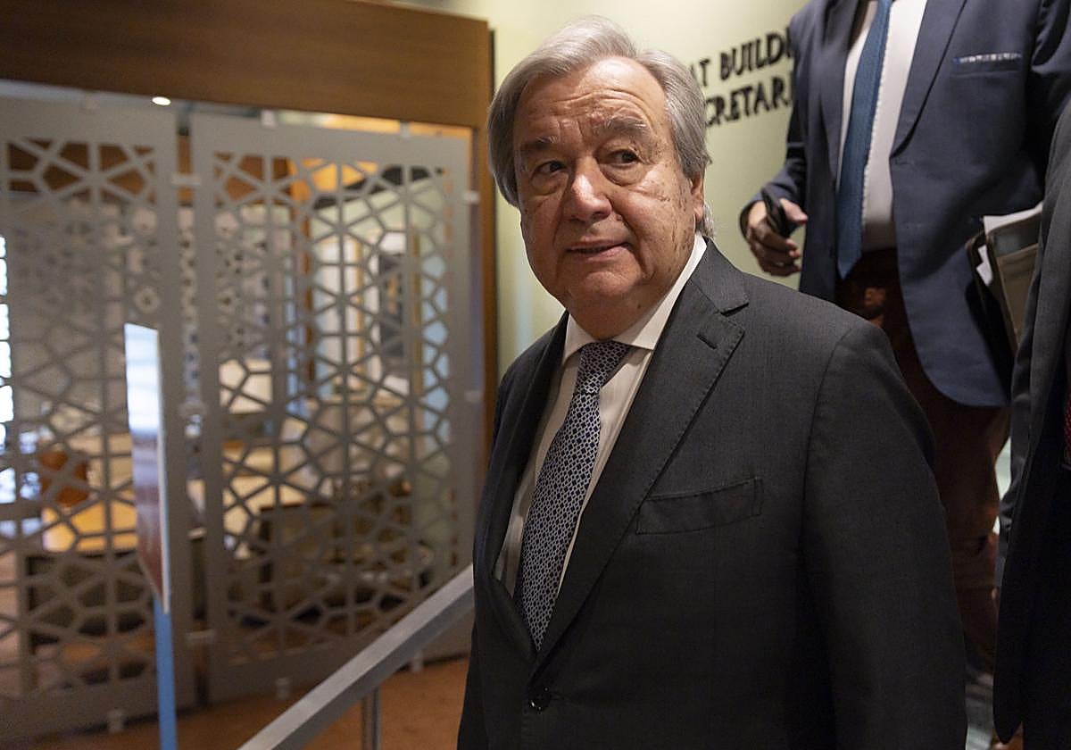 El secretario general de la ONU, antonio Guterres.
