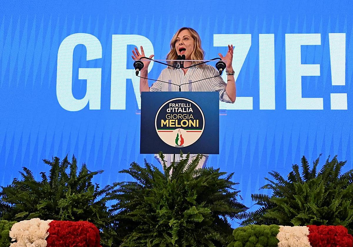 La primera ministra italiana, Giorgi Meloni