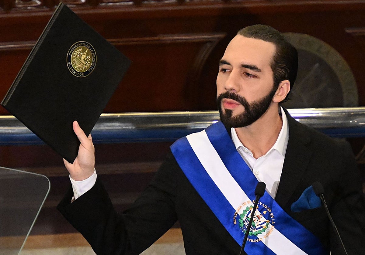 El presidente de El Salvador, Nayib Bukele