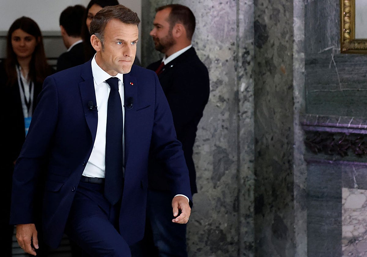 El presidente de Francia, Emmanuel Macron