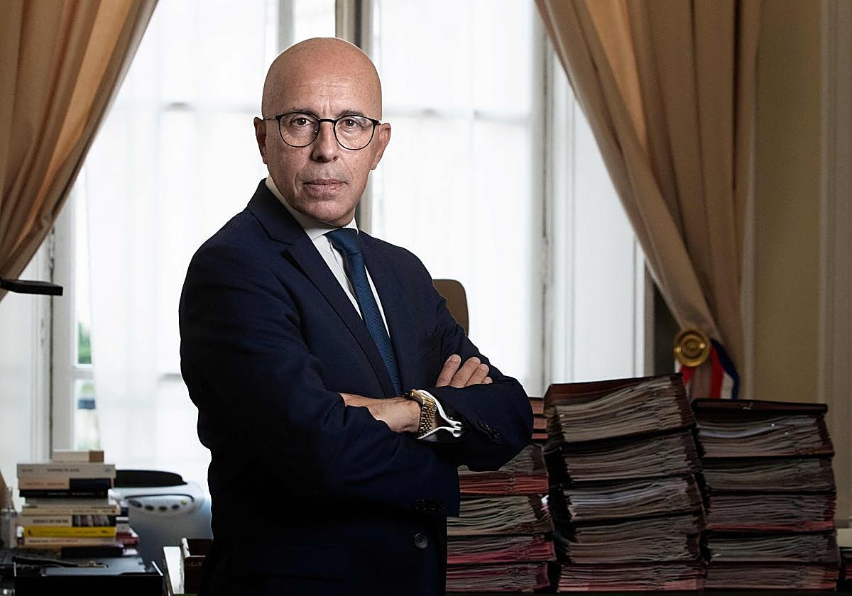 El presidente de los Republicanos franceses, Eric Ciotti