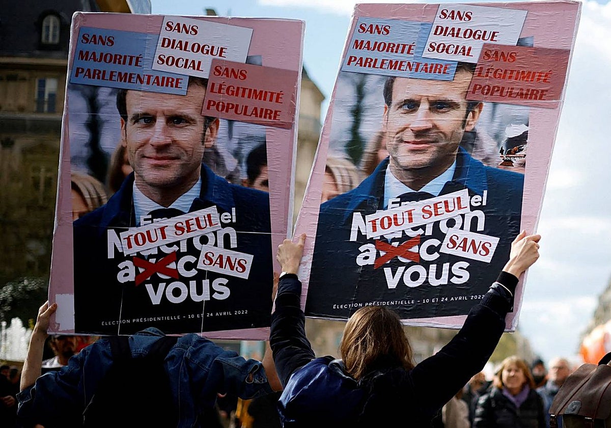 Protestas en Francia tras la reforma de las pensiones por parte del Gobierno de Macron