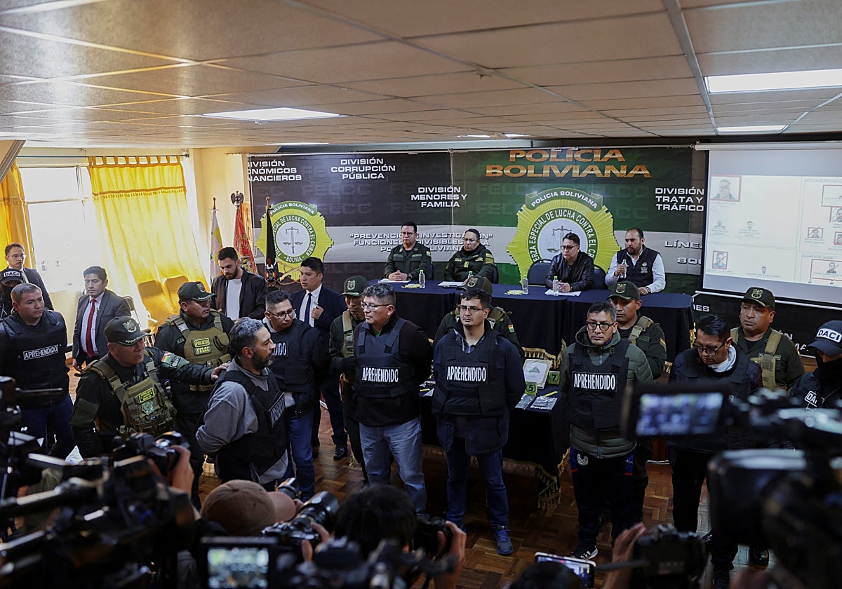 En vídeo: Prisión preventiva de seis meses para Zúñiga por el intento de golpe de Estado en Bolivia | Foto: Rueda de prensa ofrecida por el ministro del Gobierno, Eduardo del Castillo