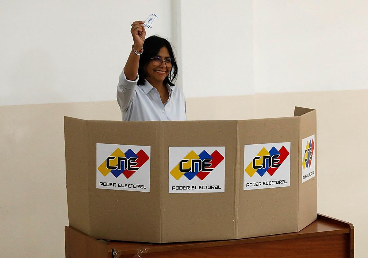 La vicepresidenta de Venezuela en una imagen de archivo.