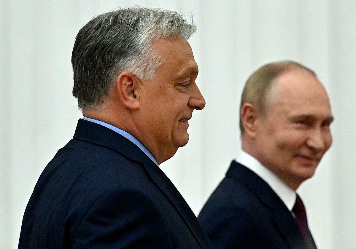 El presidente húngaro Viktor Orbán visita a su homólogo ruso Vladímir Putin