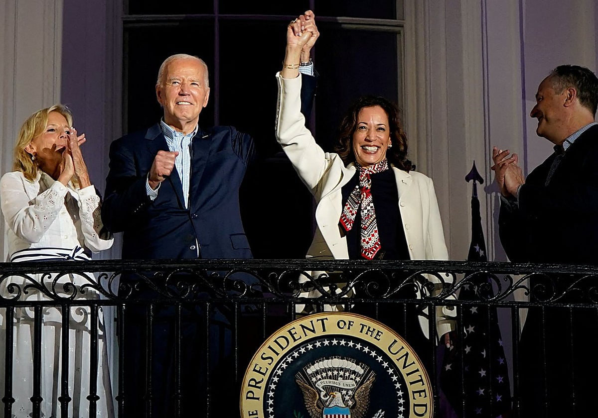 El presidente y vicepresidenta estadounidenses, Joe Biden y Kamala Harris
