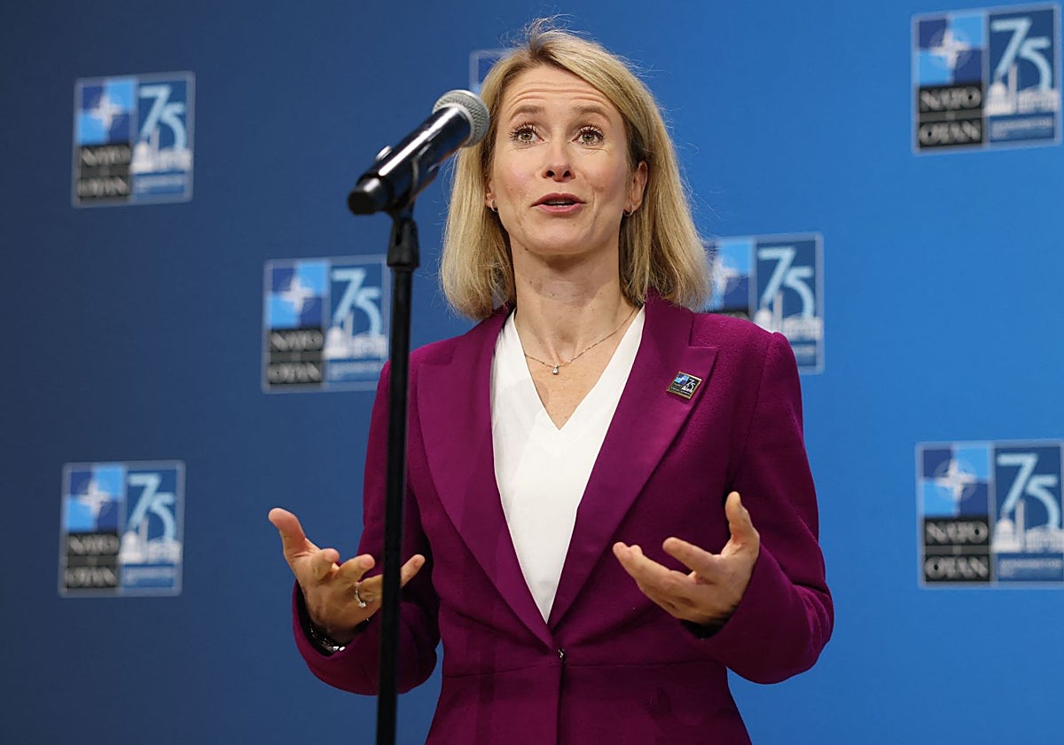 La primera ministra de Estonia, Kaja Kallas