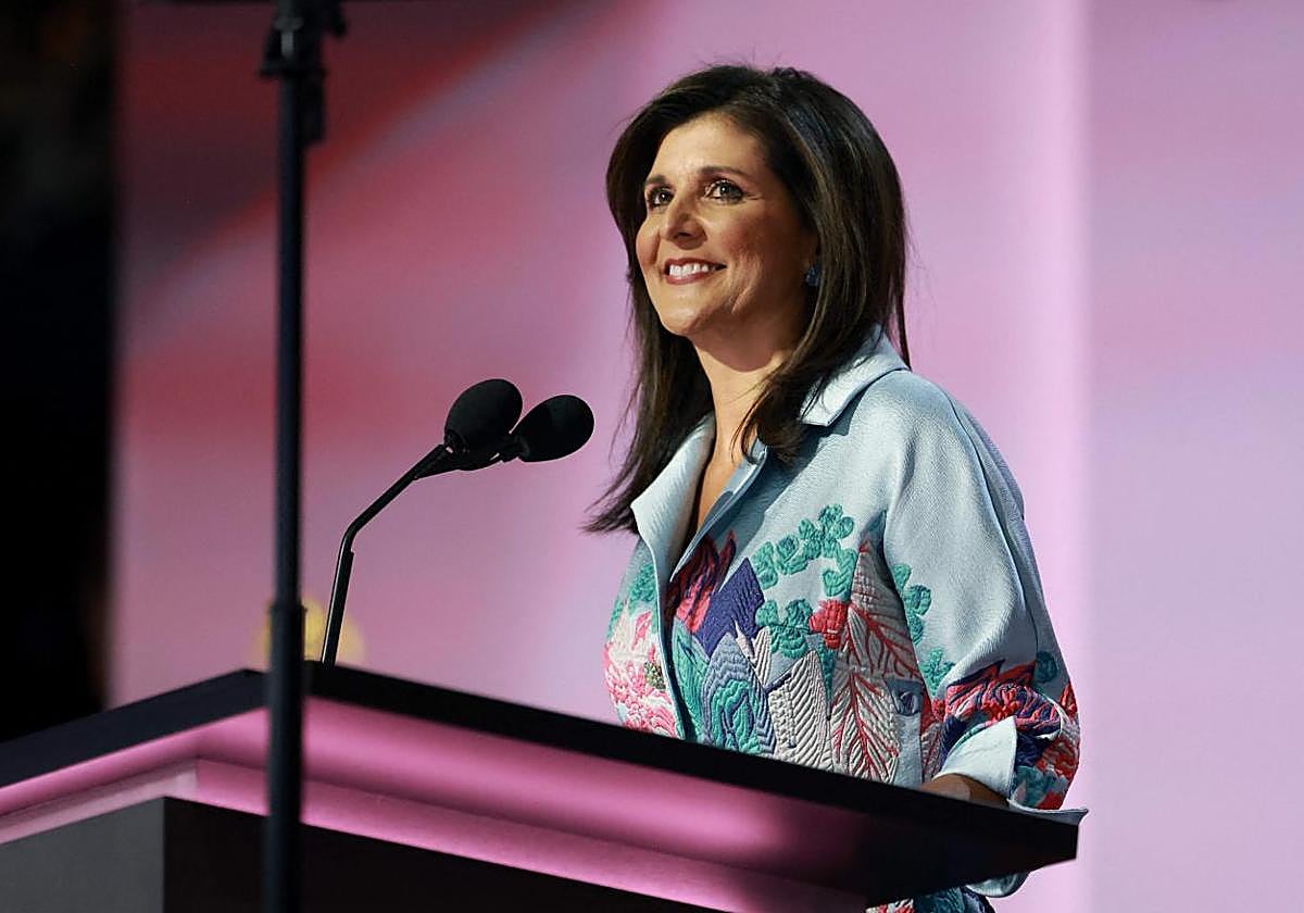 La exembajadora ante la ONU y excandidata presidencial republicana Nikki Haley