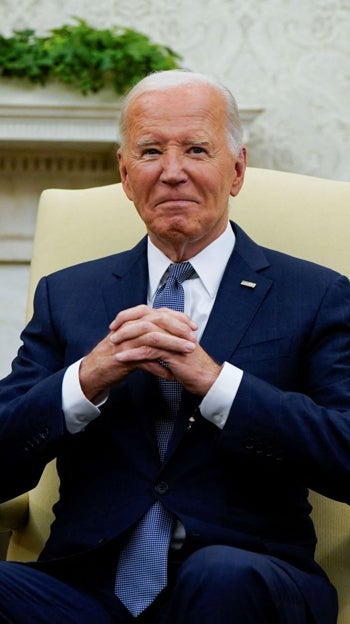 Joe Biden en el Despacho Oval