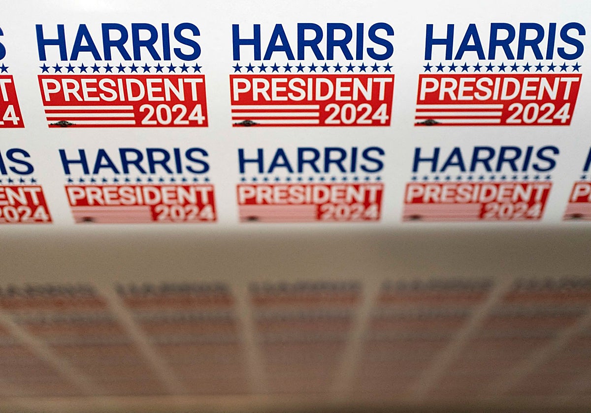 Pegatinas de la campaña de Harris