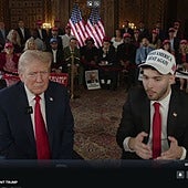 Trump rompe récords de espectadores en una emisión en directo con el 'streamer' Adin Ross