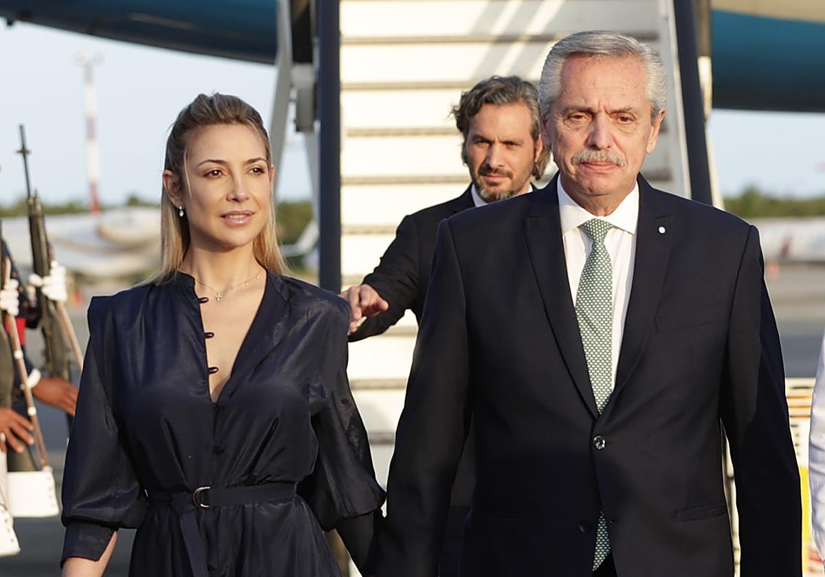 Fabiola Yáñez y Alberto Fernández. (Archivo)